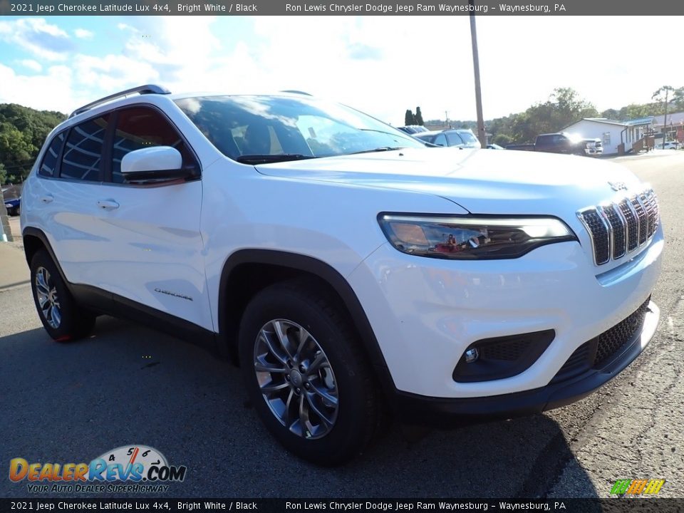 2021 Jeep Cherokee Latitude Lux 4x4 Bright White / Black Photo #8