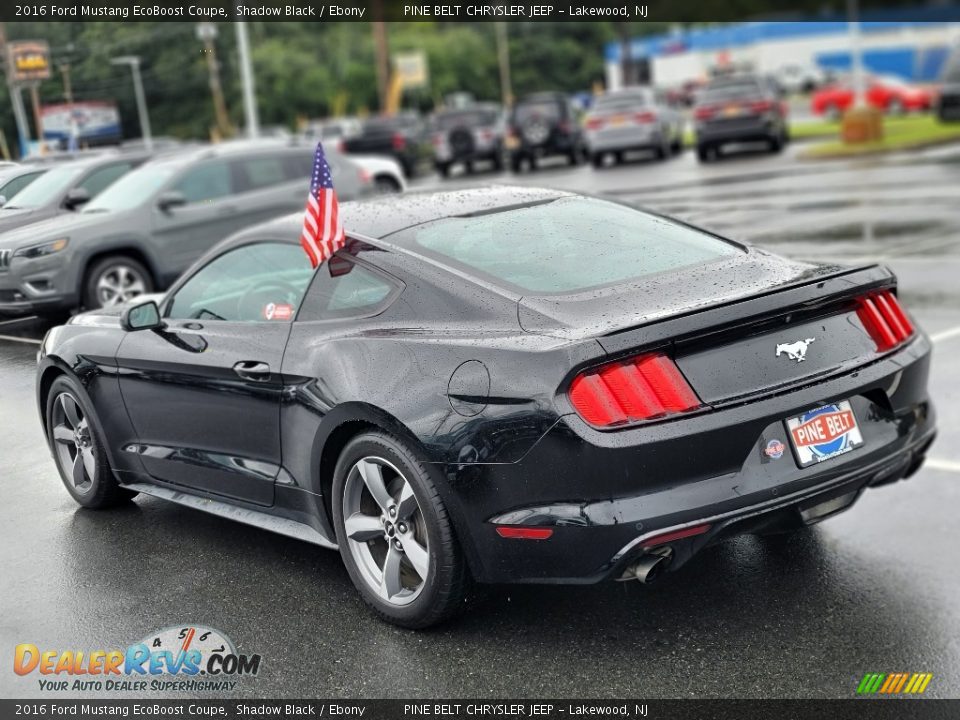 2016 Ford Mustang EcoBoost Coupe Shadow Black / Ebony Photo #13