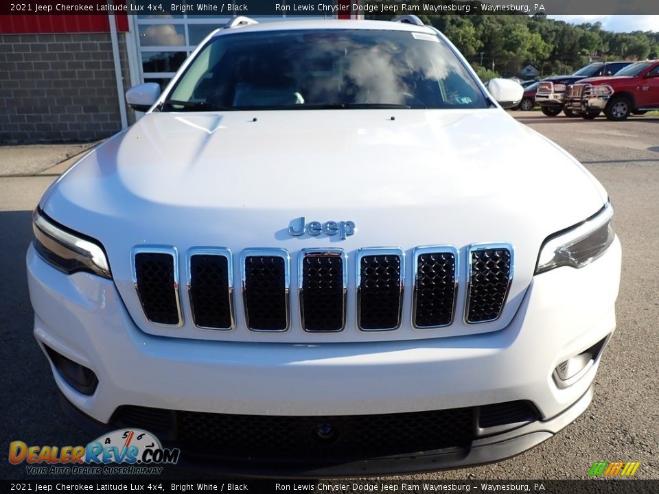 2021 Jeep Cherokee Latitude Lux 4x4 Bright White / Black Photo #9
