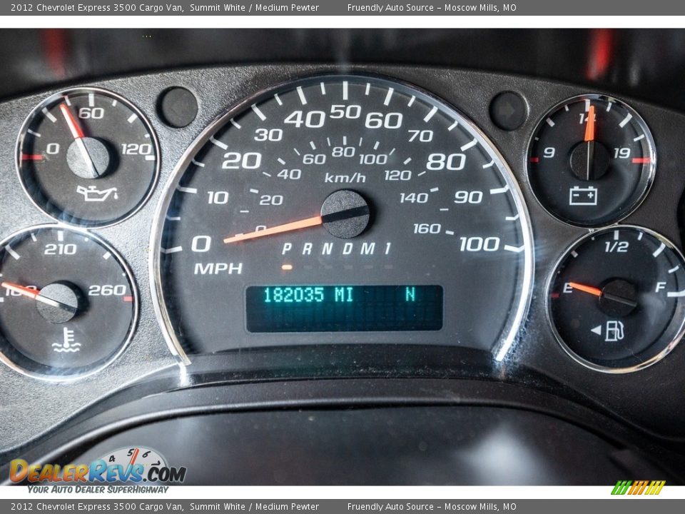 2012 Chevrolet Express 3500 Cargo Van Gauges Photo #35