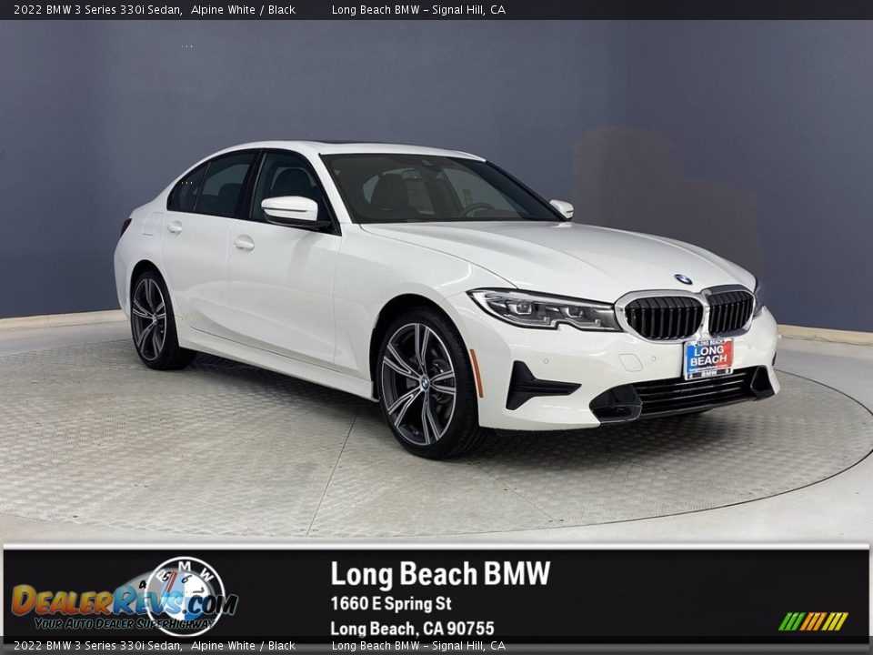 2022 BMW 3 Series 330i Sedan Alpine White / Black Photo #1