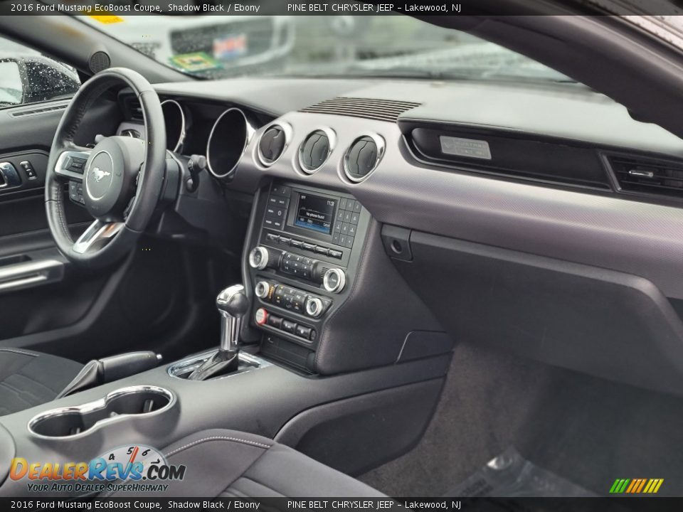 Dashboard of 2016 Ford Mustang EcoBoost Coupe Photo #21