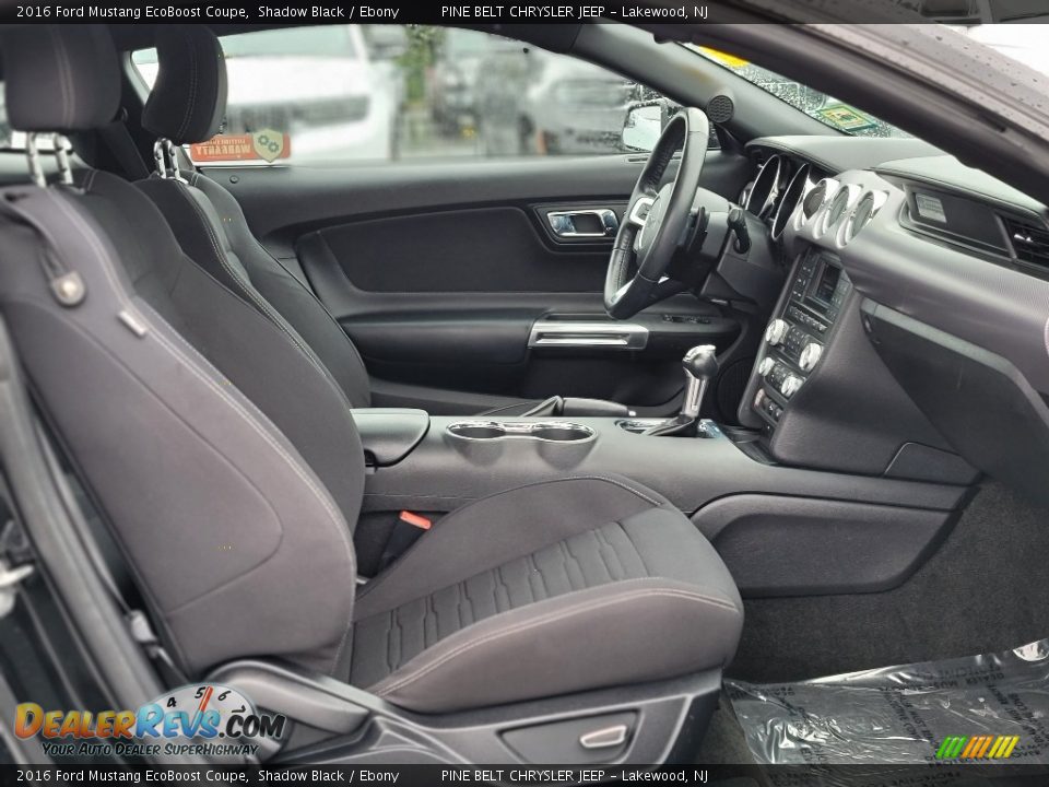 Front Seat of 2016 Ford Mustang EcoBoost Coupe Photo #22