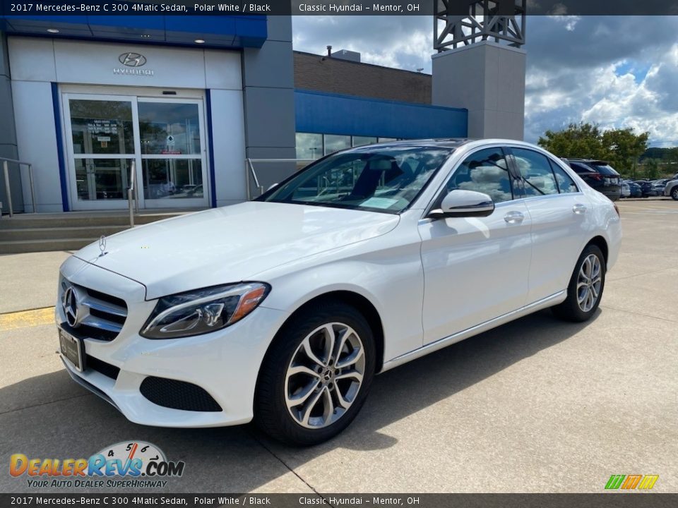 2017 Mercedes-Benz C 300 4Matic Sedan Polar White / Black Photo #1