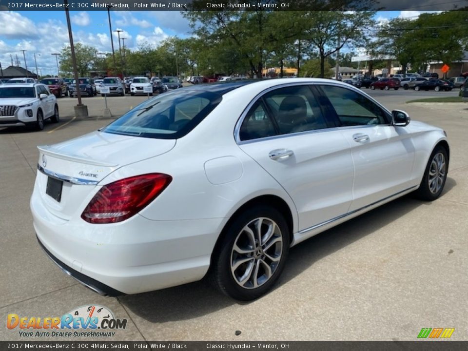 2017 Mercedes-Benz C 300 4Matic Sedan Polar White / Black Photo #2