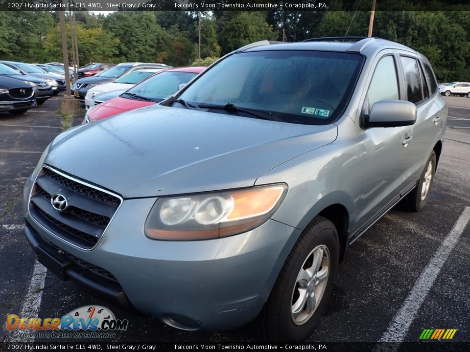 2007 Hyundai Santa Fe GLS 4WD Steel Gray / Gray Photo #1