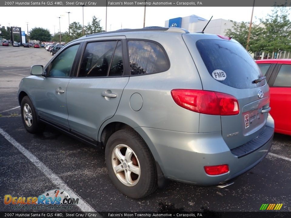 2007 Hyundai Santa Fe GLS 4WD Steel Gray / Gray Photo #2