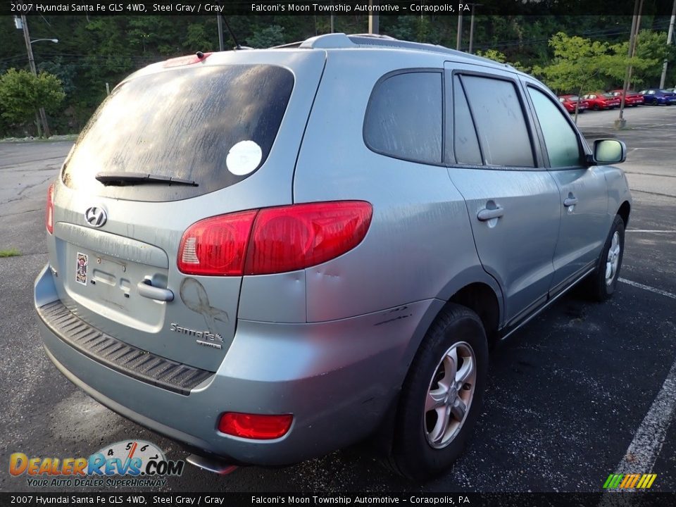 2007 Hyundai Santa Fe GLS 4WD Steel Gray / Gray Photo #3