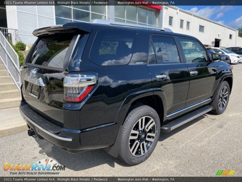 2021 Toyota 4Runner Limited 4x4 Midnight Black Metallic / Redwood Photo #9