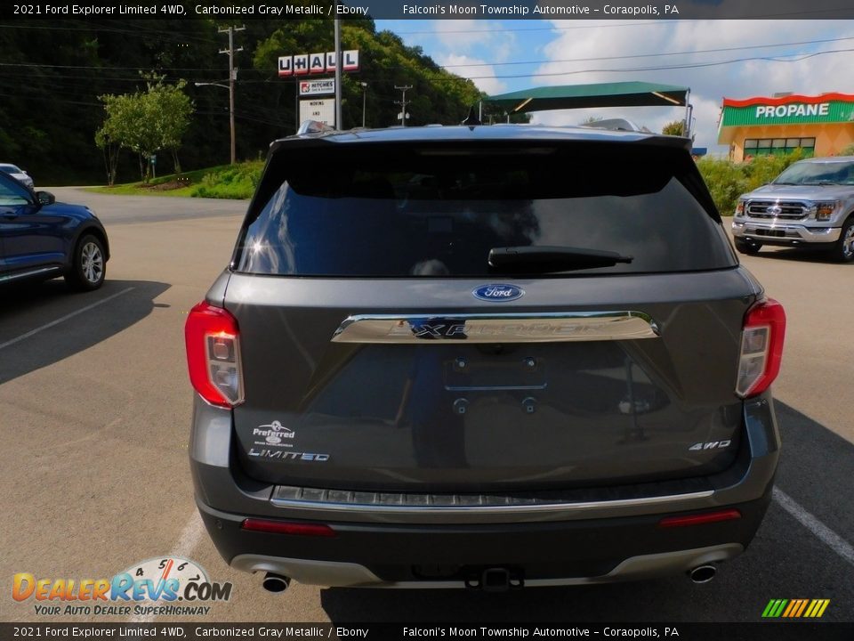 2021 Ford Explorer Limited 4WD Carbonized Gray Metallic / Ebony Photo #3