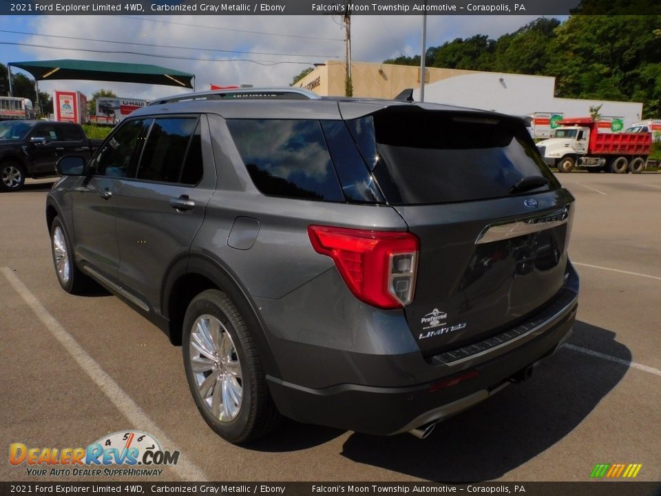 2021 Ford Explorer Limited 4WD Carbonized Gray Metallic / Ebony Photo #5