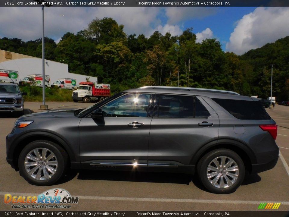 2021 Ford Explorer Limited 4WD Carbonized Gray Metallic / Ebony Photo #6