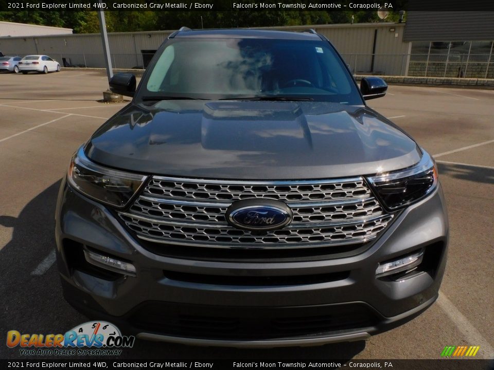 2021 Ford Explorer Limited 4WD Carbonized Gray Metallic / Ebony Photo #8