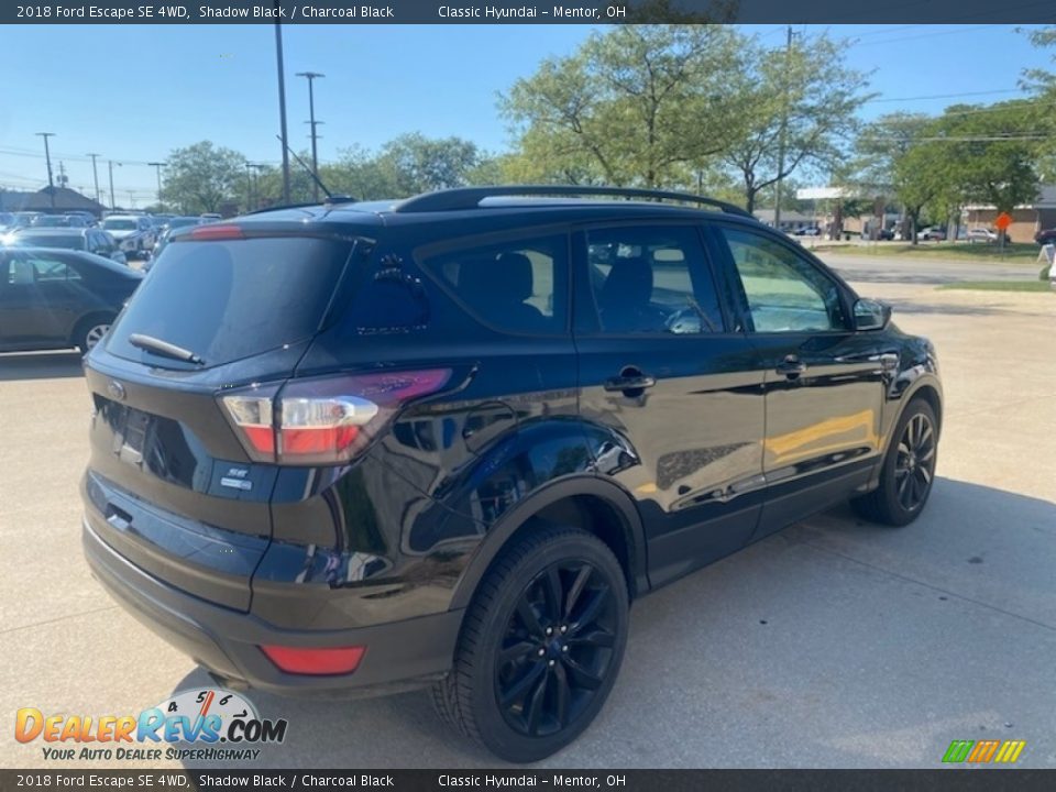 2018 Ford Escape SE 4WD Shadow Black / Charcoal Black Photo #2
