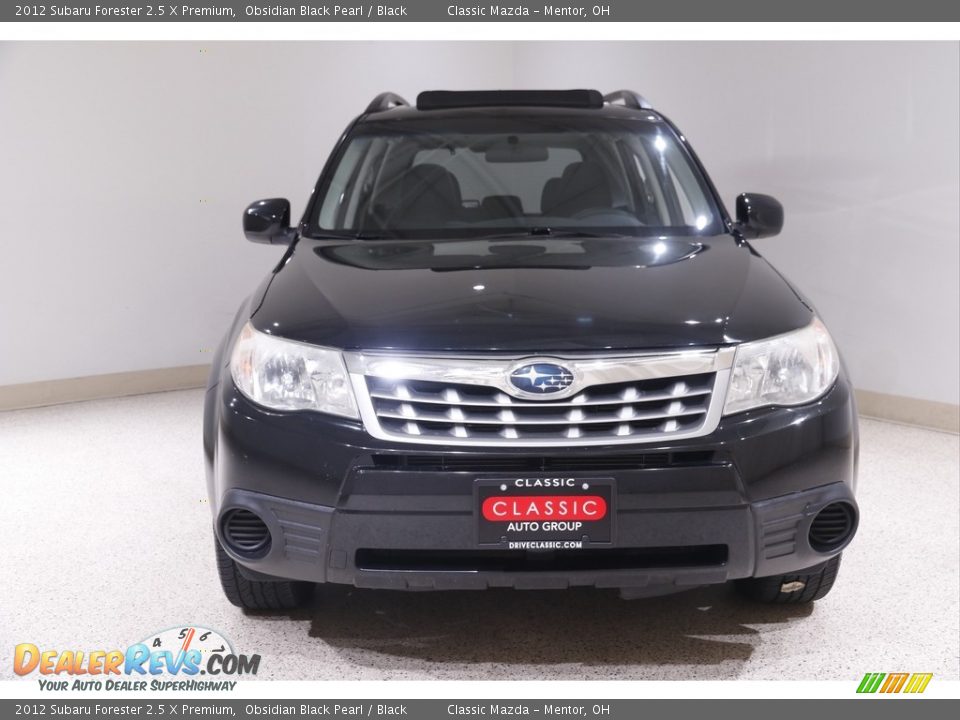 2012 Subaru Forester 2.5 X Premium Obsidian Black Pearl / Black Photo #2