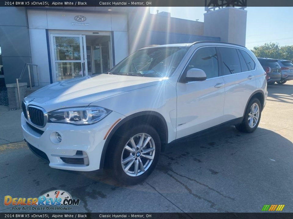 2014 BMW X5 xDrive35i Alpine White / Black Photo #1