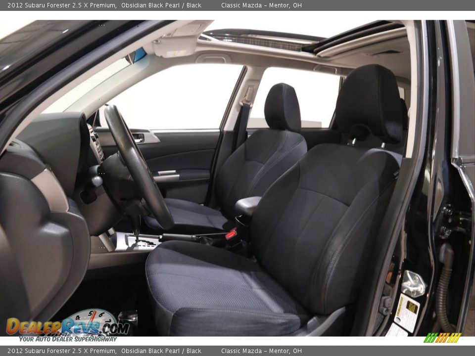 2012 Subaru Forester 2.5 X Premium Obsidian Black Pearl / Black Photo #5
