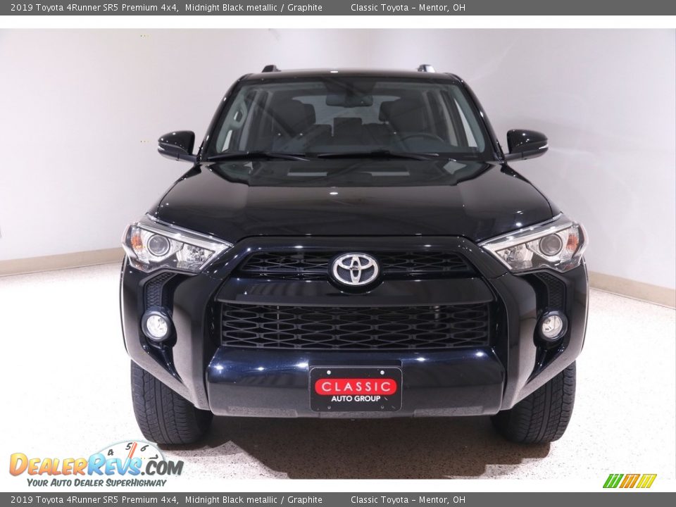 2019 Toyota 4Runner SR5 Premium 4x4 Midnight Black metallic / Graphite Photo #2