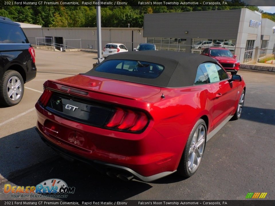 2021 Ford Mustang GT Premium Convertible Rapid Red Metallic / Ebony Photo #2