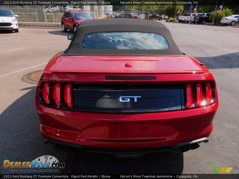 2021 Ford Mustang GT Premium Convertible Rapid Red Metallic / Ebony Photo #3