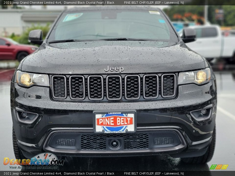 2021 Jeep Grand Cherokee Limited 4x4 Diamond Black Crystal Pearl / Black Photo #3