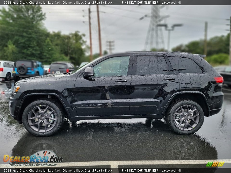 Diamond Black Crystal Pearl 2021 Jeep Grand Cherokee Limited 4x4 Photo #4