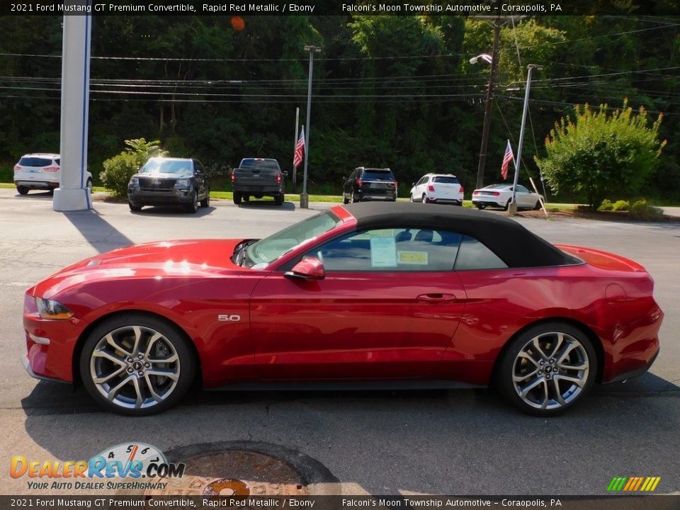 Rapid Red Metallic 2021 Ford Mustang GT Premium Convertible Photo #6