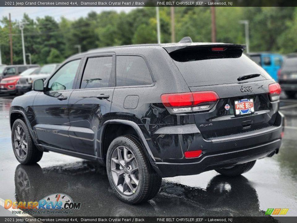 2021 Jeep Grand Cherokee Limited 4x4 Diamond Black Crystal Pearl / Black Photo #6