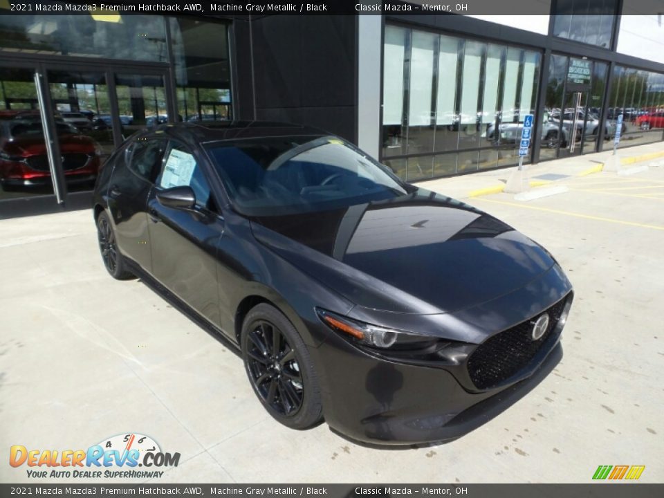 2021 Mazda Mazda3 Premium Hatchback AWD Machine Gray Metallic / Black Photo #1