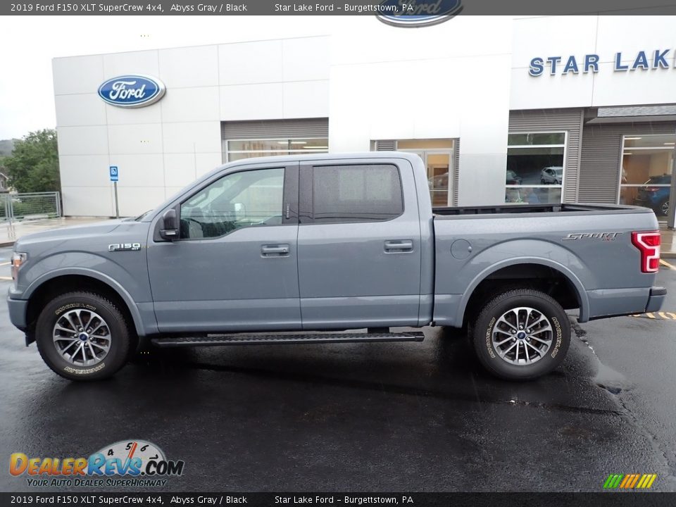 2019 Ford F150 XLT SuperCrew 4x4 Abyss Gray / Black Photo #2