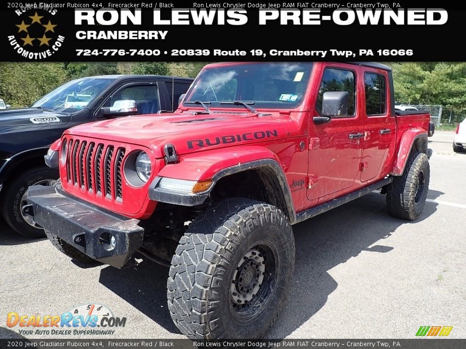 2020 Jeep Gladiator Rubicon 4x4 Firecracker Red / Black Photo #1