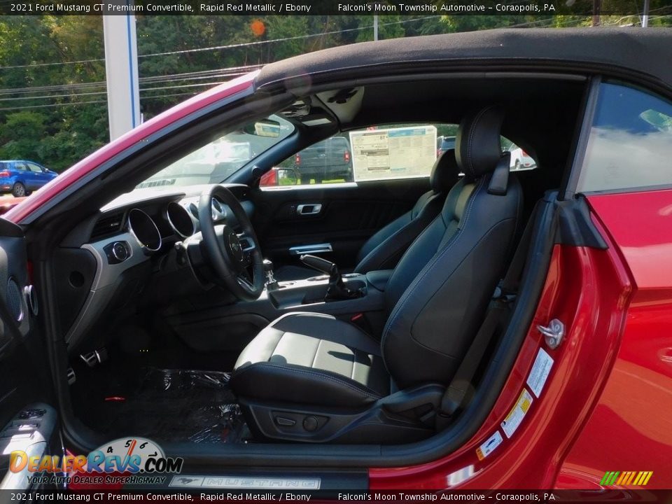 2021 Ford Mustang GT Premium Convertible Rapid Red Metallic / Ebony Photo #11