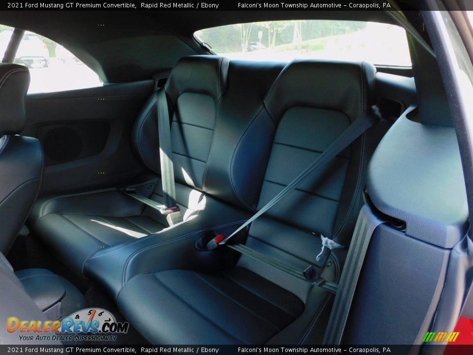 Rear Seat of 2021 Ford Mustang GT Premium Convertible Photo #12
