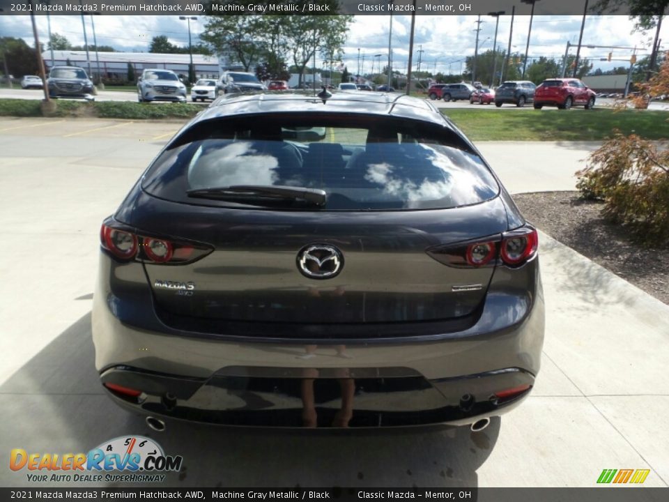 2021 Mazda Mazda3 Premium Hatchback AWD Machine Gray Metallic / Black Photo #5
