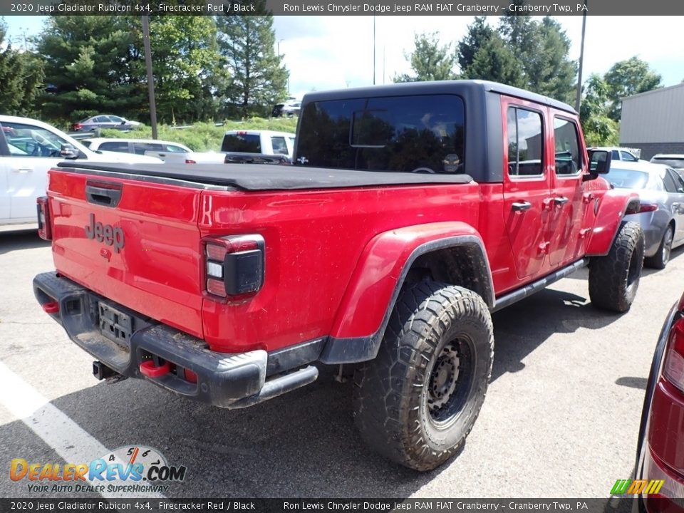 2020 Jeep Gladiator Rubicon 4x4 Firecracker Red / Black Photo #4