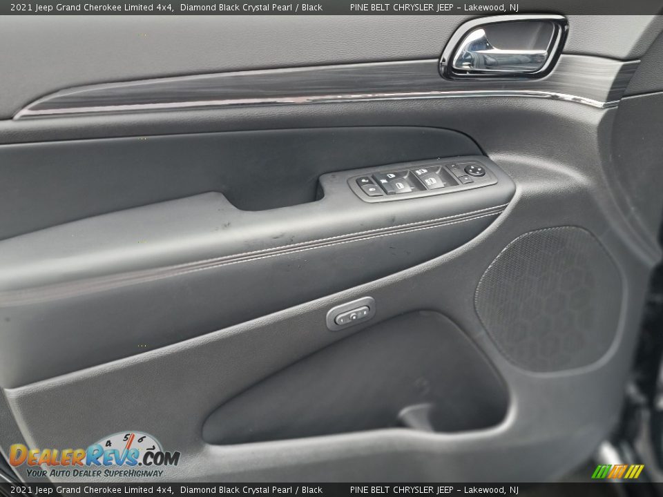 2021 Jeep Grand Cherokee Limited 4x4 Diamond Black Crystal Pearl / Black Photo #12
