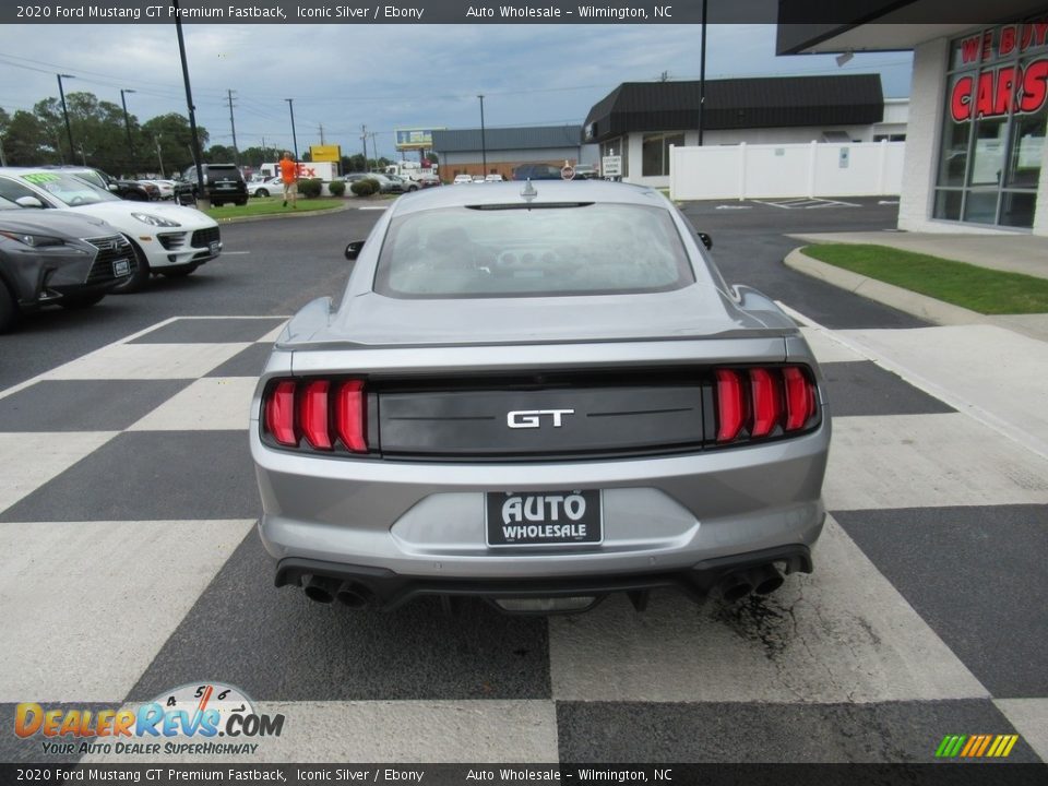 2020 Ford Mustang GT Premium Fastback Iconic Silver / Ebony Photo #4