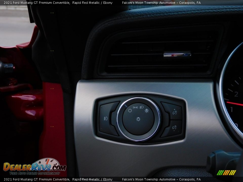 2021 Ford Mustang GT Premium Convertible Rapid Red Metallic / Ebony Photo #19