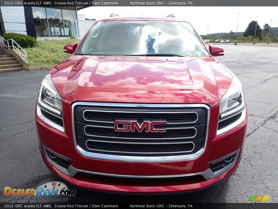 2013 GMC Acadia SLT AWD Crystal Red Tintcoat / Dark Cashmere Photo #3