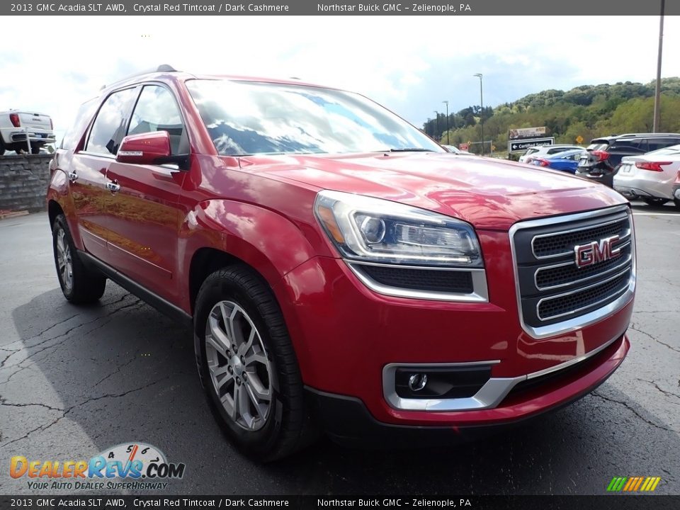 2013 GMC Acadia SLT AWD Crystal Red Tintcoat / Dark Cashmere Photo #4