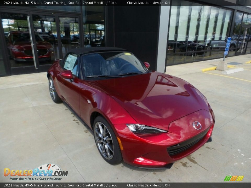 2021 Mazda MX-5 Miata Grand Touring Soul Red Crystal Metallic / Black Photo #1