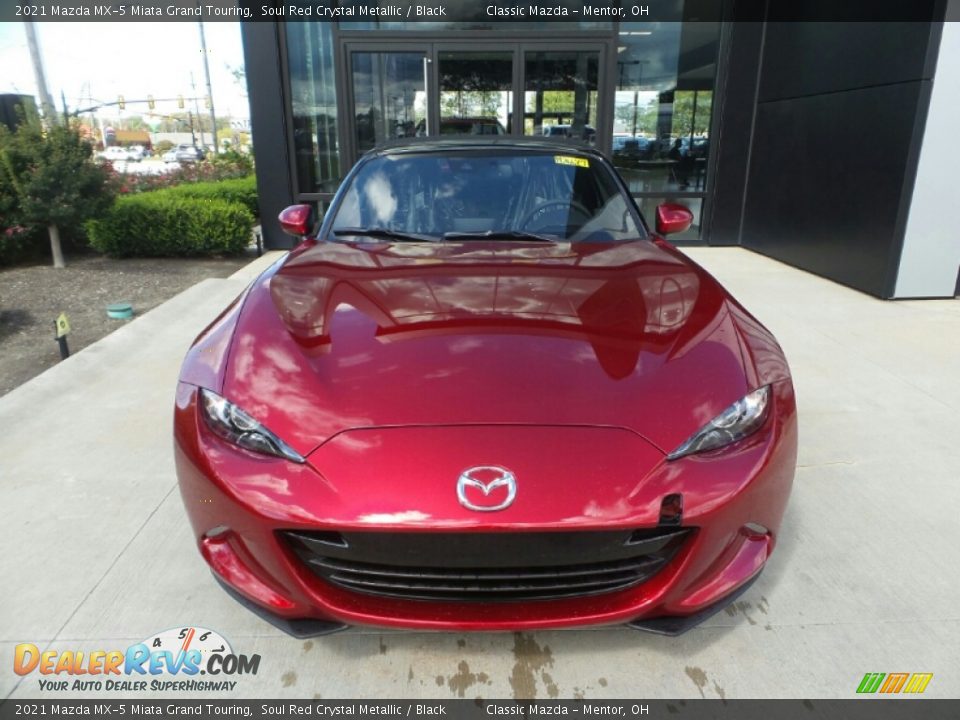 2021 Mazda MX-5 Miata Grand Touring Soul Red Crystal Metallic / Black Photo #2