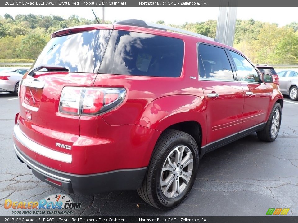 2013 GMC Acadia SLT AWD Crystal Red Tintcoat / Dark Cashmere Photo #8