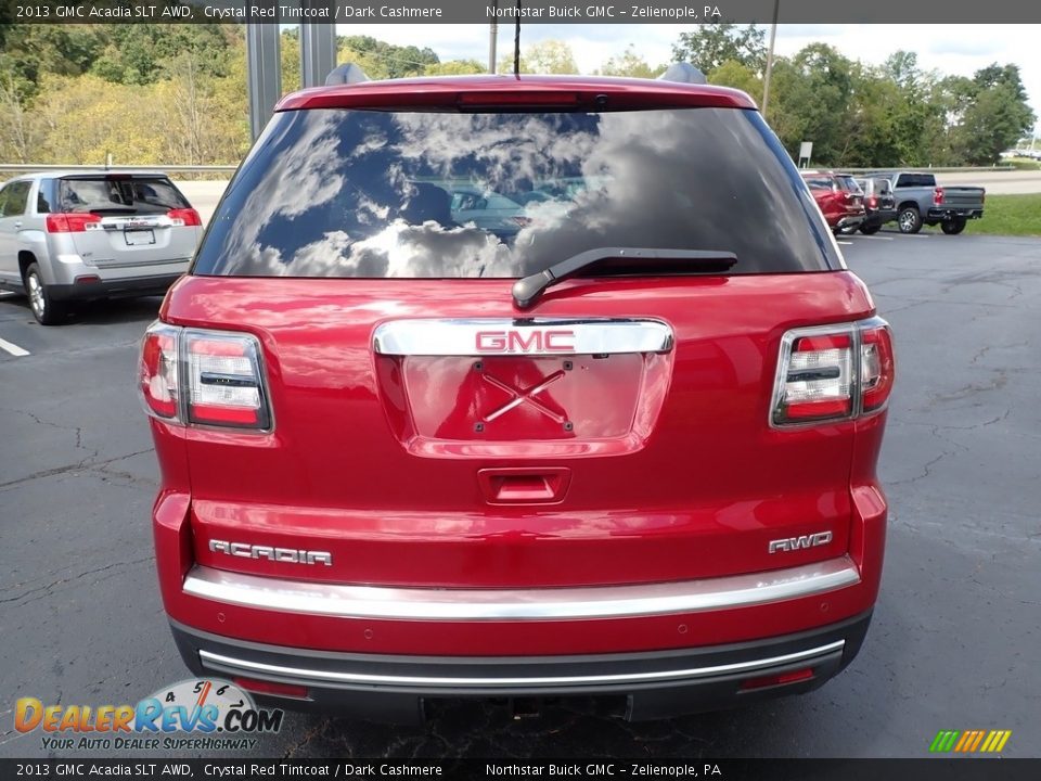 2013 GMC Acadia SLT AWD Crystal Red Tintcoat / Dark Cashmere Photo #9