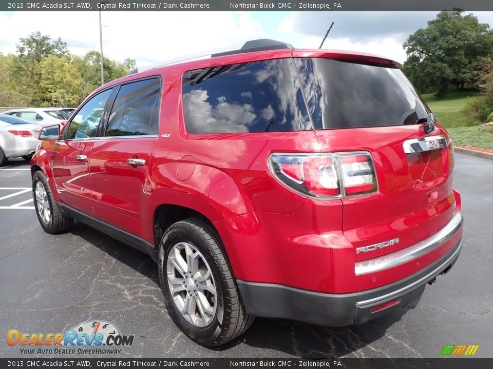 2013 GMC Acadia SLT AWD Crystal Red Tintcoat / Dark Cashmere Photo #11