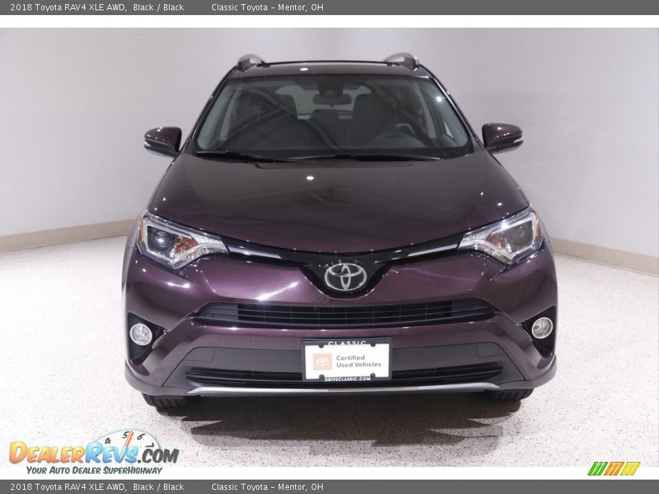 2018 Toyota RAV4 XLE AWD Black / Black Photo #2
