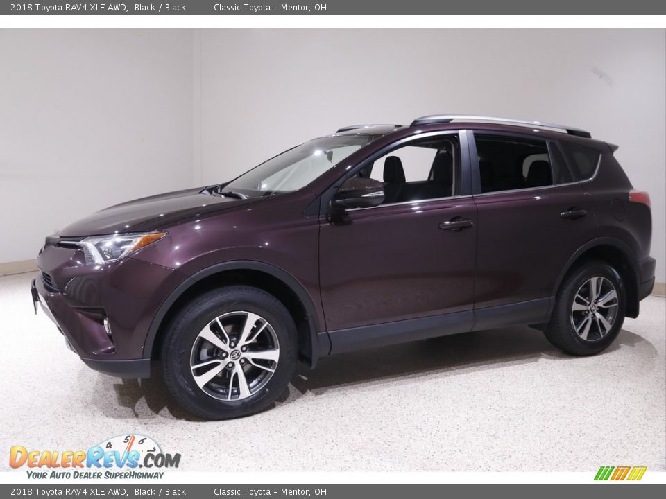 2018 Toyota RAV4 XLE AWD Black / Black Photo #3