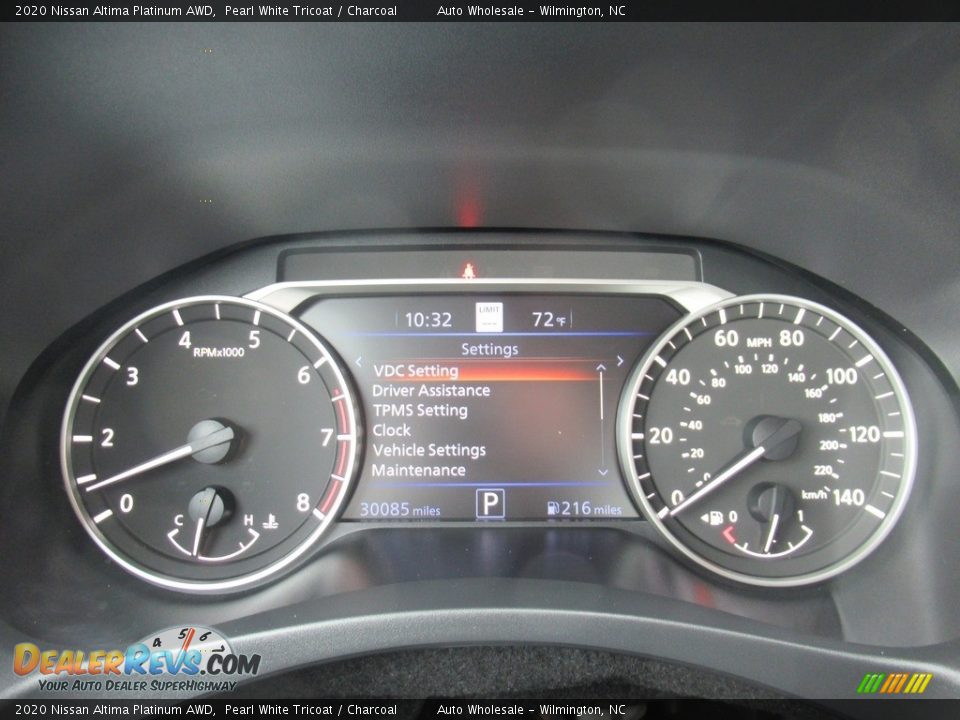 2020 Nissan Altima Platinum AWD Pearl White Tricoat / Charcoal Photo #16