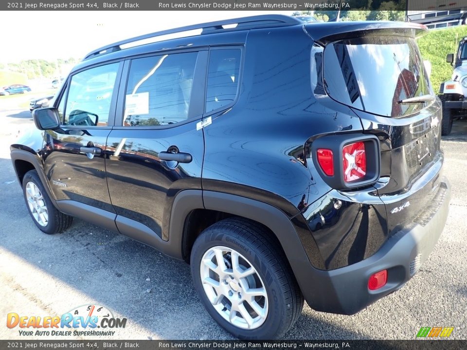 2021 Jeep Renegade Sport 4x4 Black / Black Photo #3