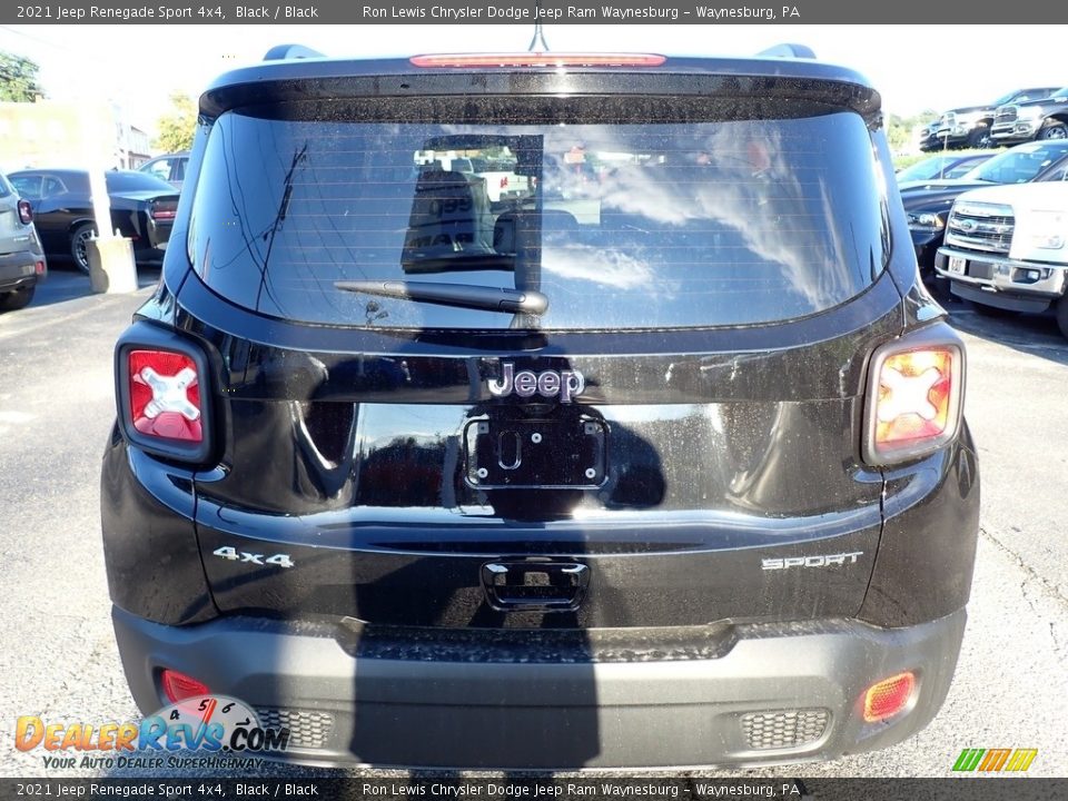 2021 Jeep Renegade Sport 4x4 Black / Black Photo #4